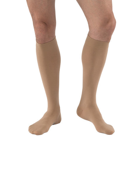 Jobst Relief Knee High CLOSED TOE with Brown Silicone Band