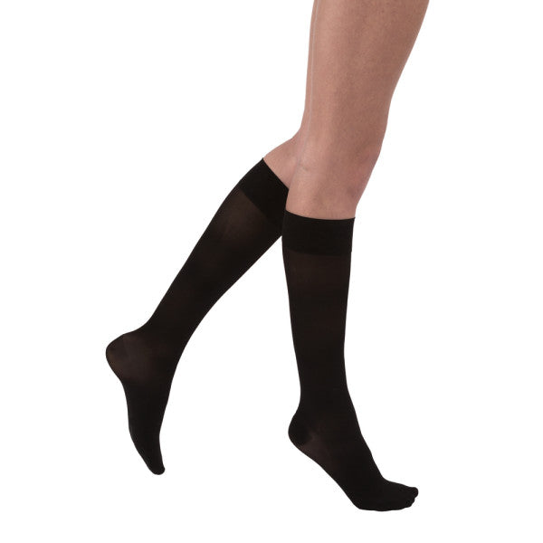 Jobst Women's UltraSheer CLOSED TOE Knee High PETITE Length Black
