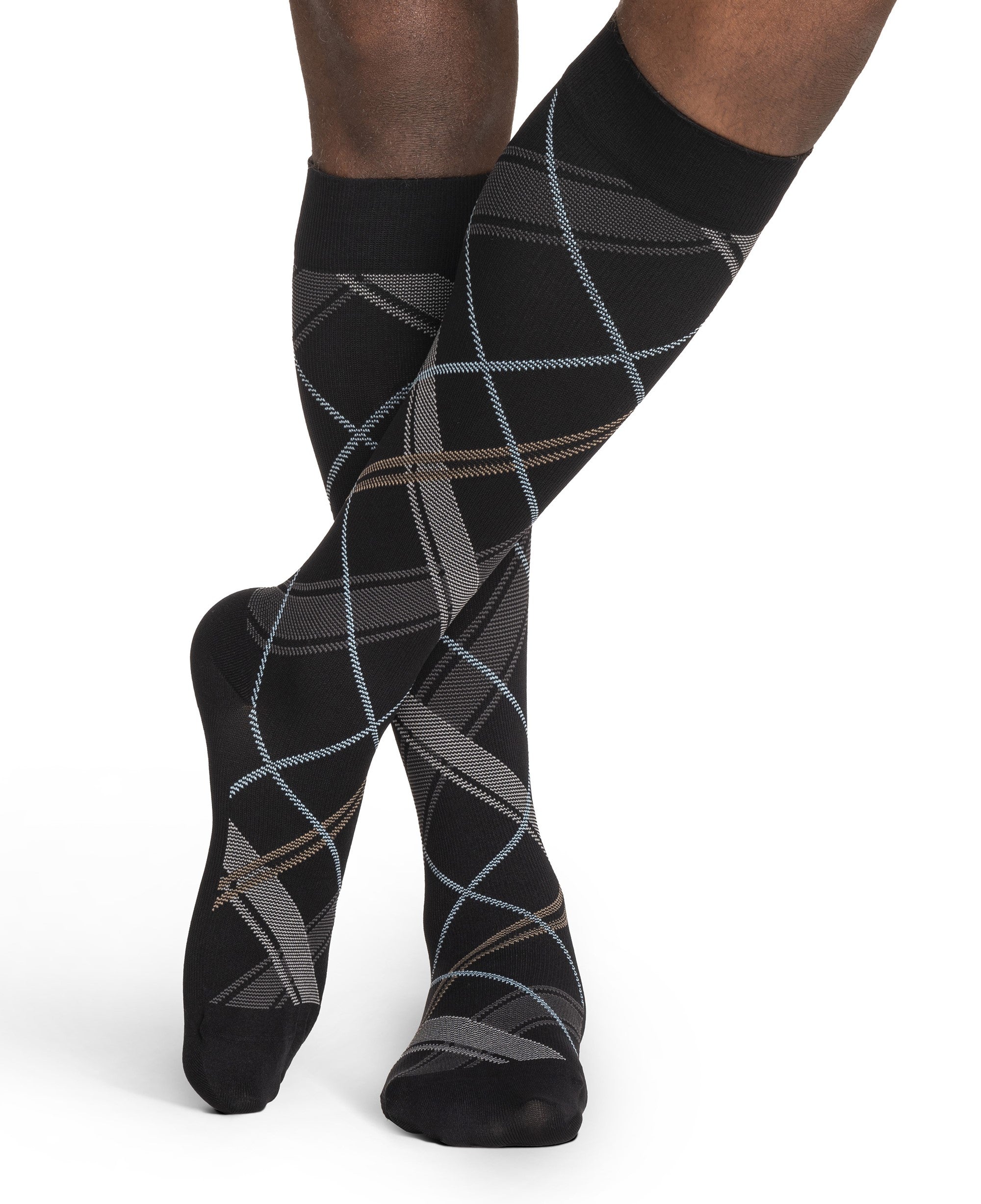 Sigvaris Men Microfiber Patterns 20-30 mmHg Knee High