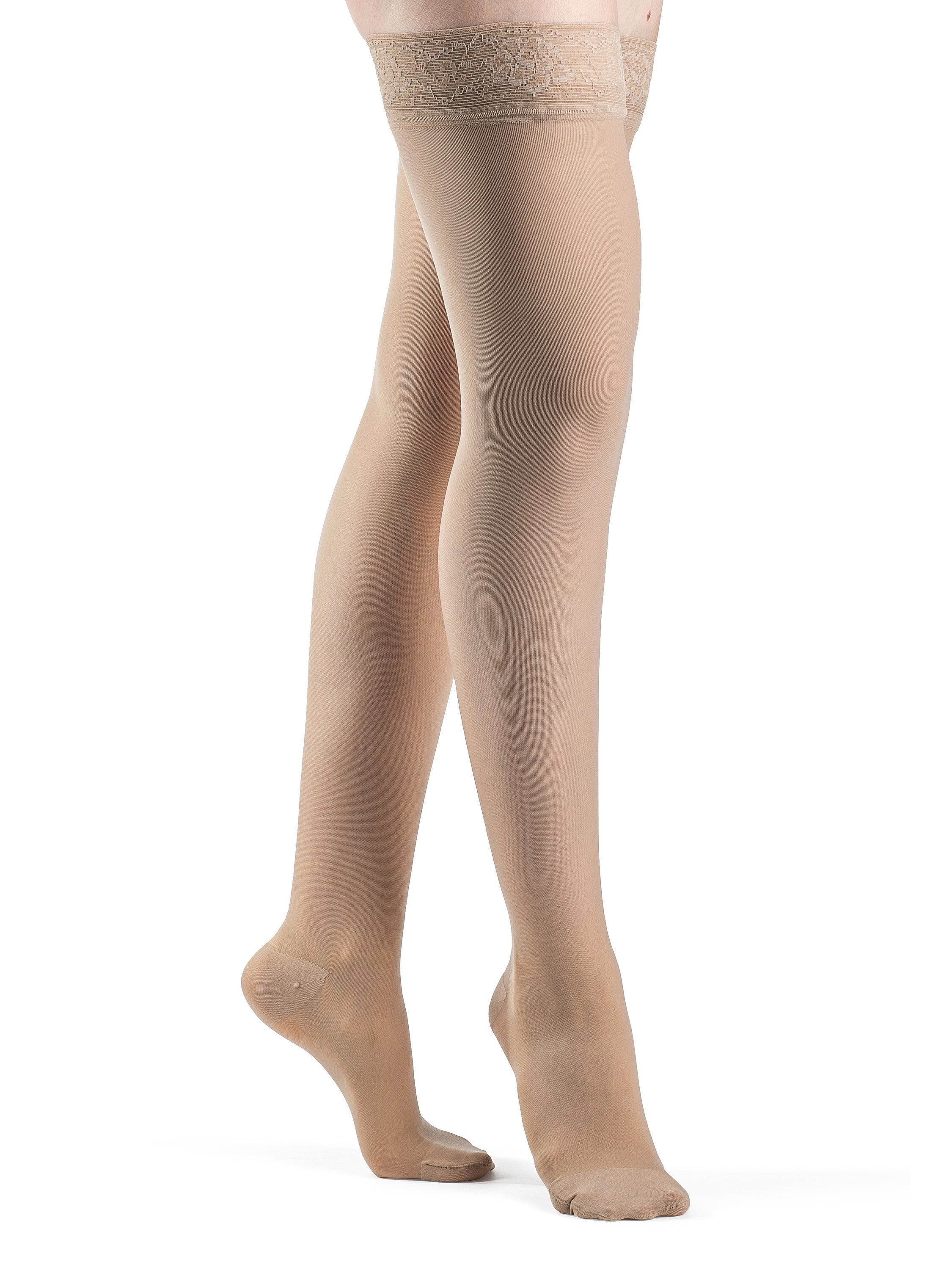 Sigvaris Women's Style Sheer Thigh Highs CLOSED Toe