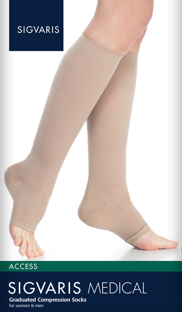 Sigvaris Dynaven Medical Legwear - Women's 20-30mmHg Compression Pantyhose  (Open Toe)