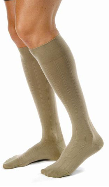 JOBST Men Ambition Soft Fit Calf Compression Socks - 20-30 MmHg, Regular/Long, Cotton Blend