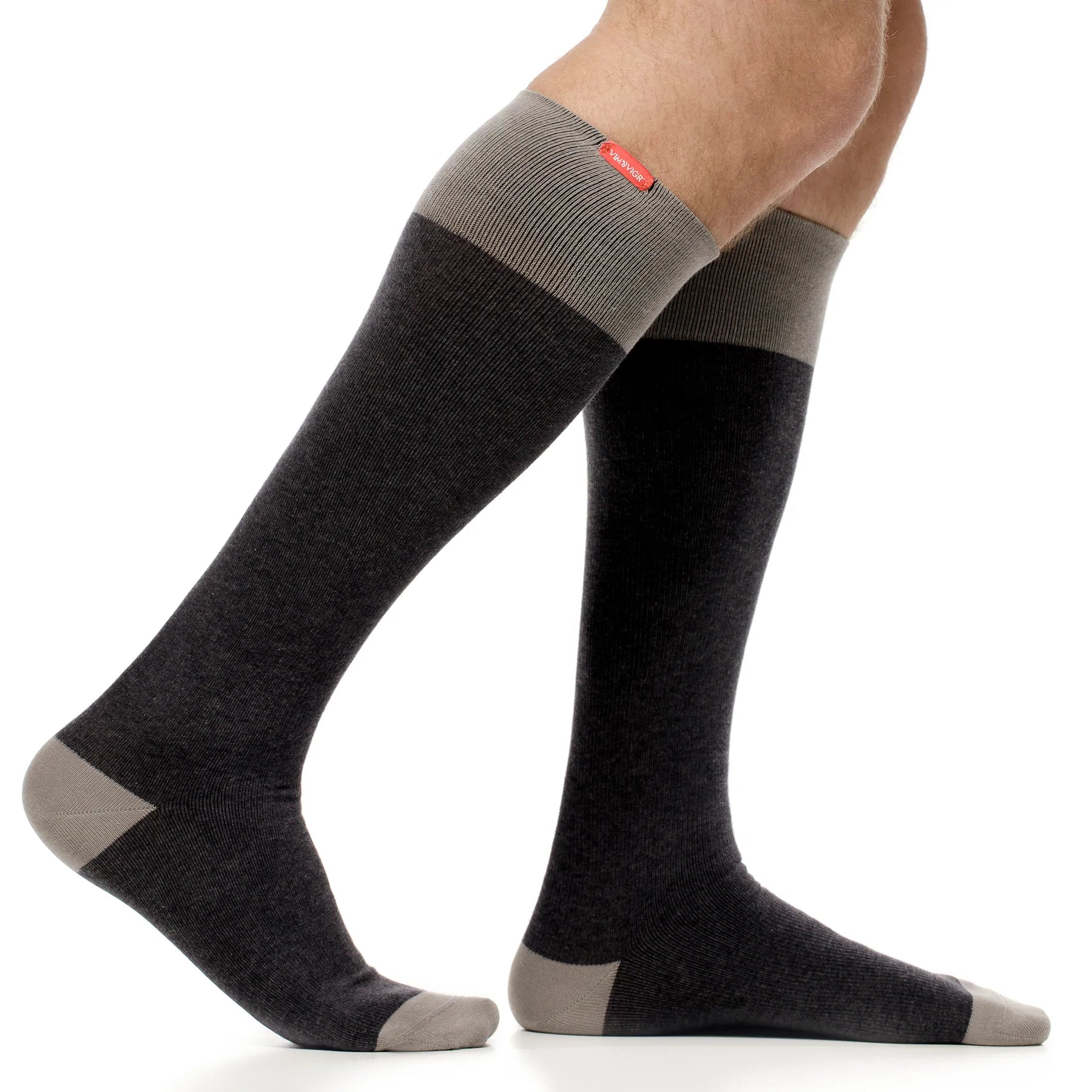 Cotton 20-30 mmHg Heathered Compression Socks by Vim & Vigr