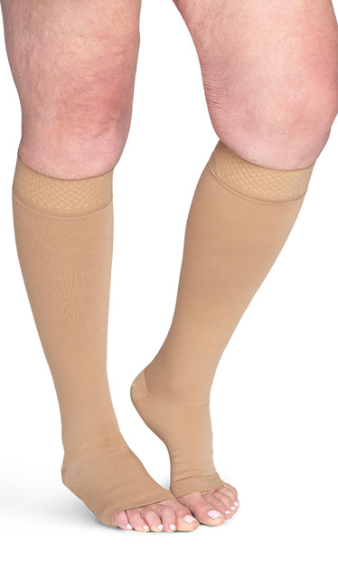 Sigvaris 20-30 mmHg Secure Hybrid Knee High Open Toe for Men & Women