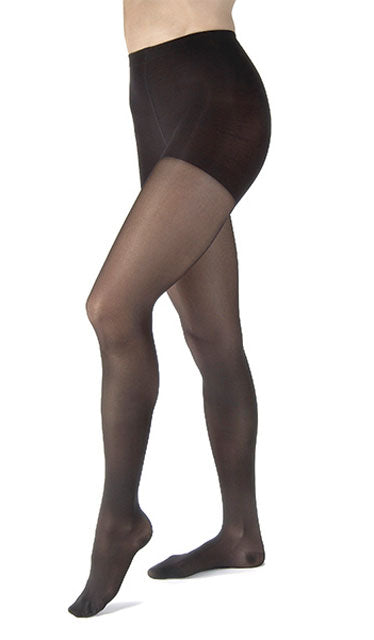 Jobst Ultrasheer waist Black8-15 mmHg Waist High Stockings